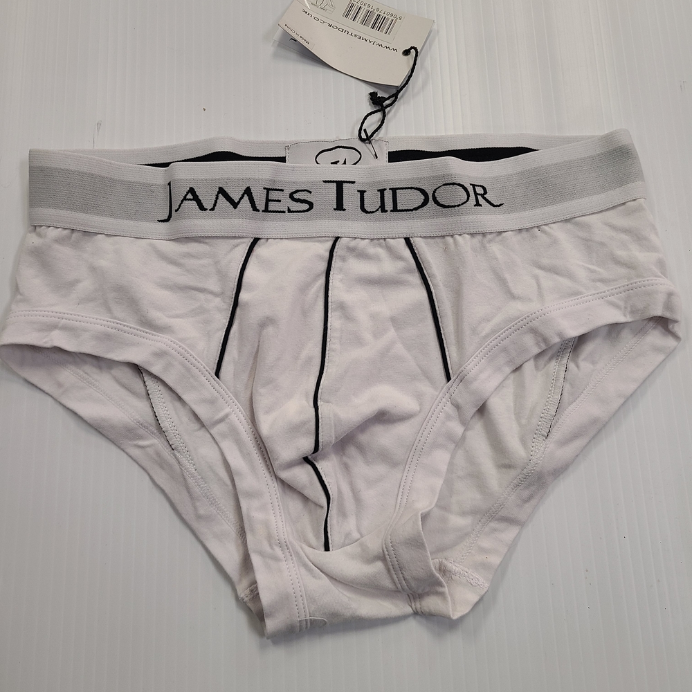 James Tudor White Men's Briefs Underwear
